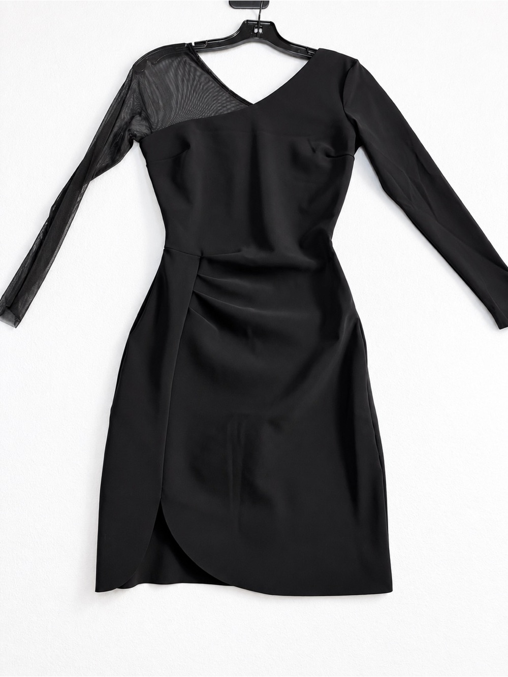 Chiara Boni La Petite Robe black dress, made in Italy, size 38. 25% elastine